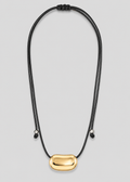 Bean Pendant Cord Necklace