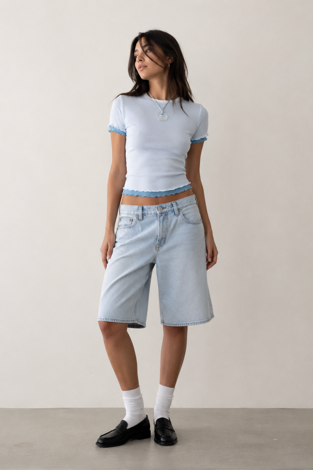 Mia Colour Block Mesh Top