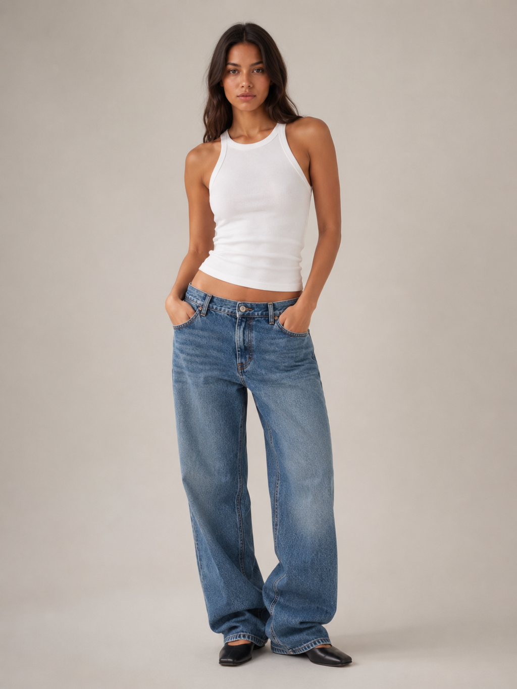 Lorana Scoop Neck Tank