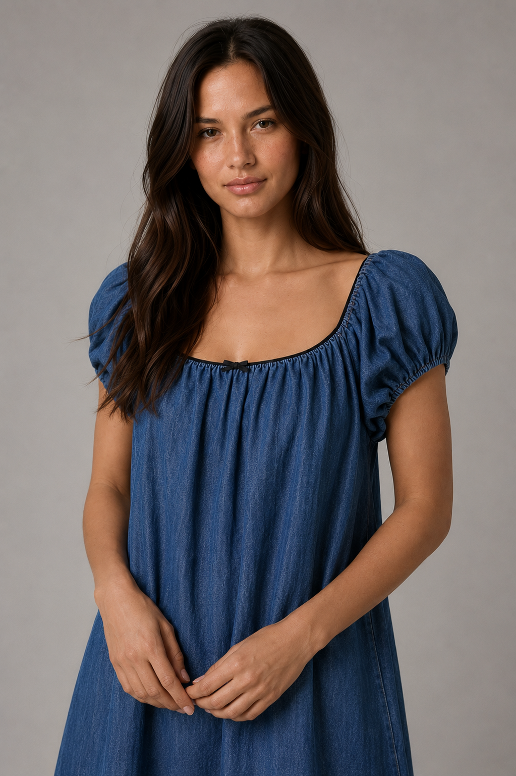 Sasha Denim Babydoll Dress