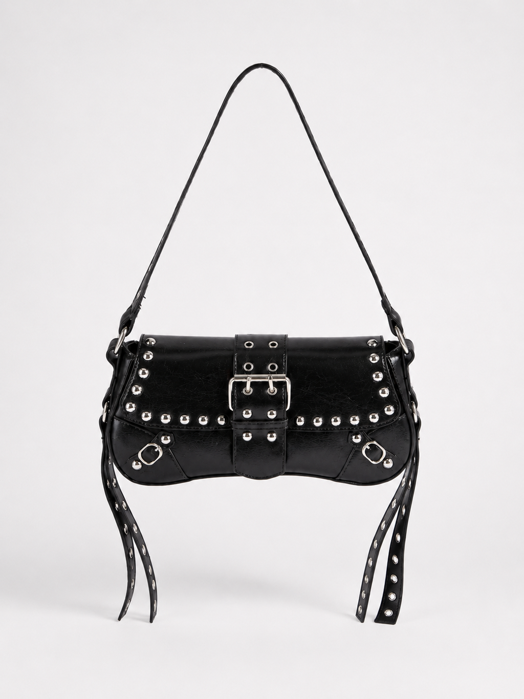 Studded Grommet Strap Bag