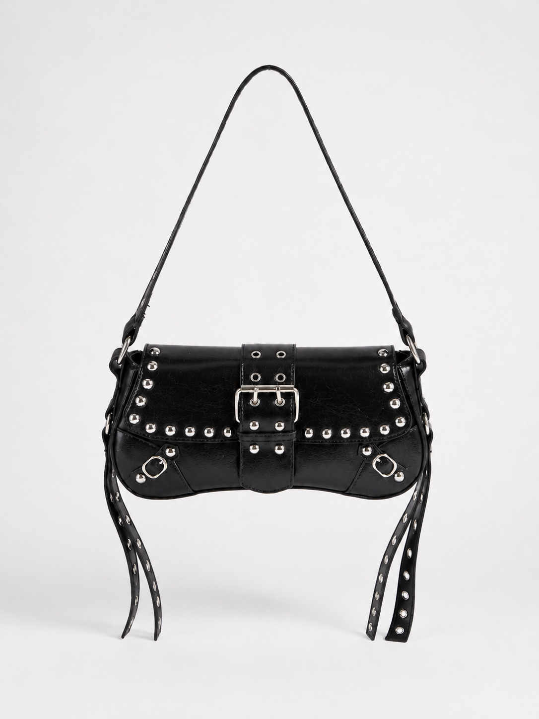 Studded Grommet Strap Bag