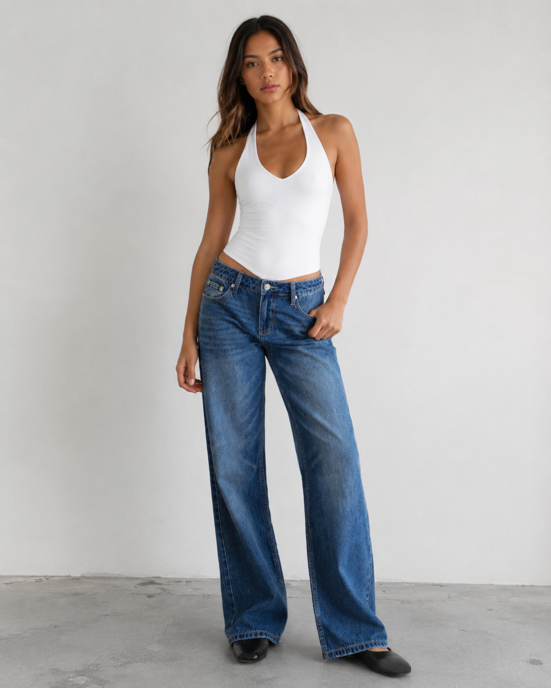 Streit Low Rise Straight Leg Jeans