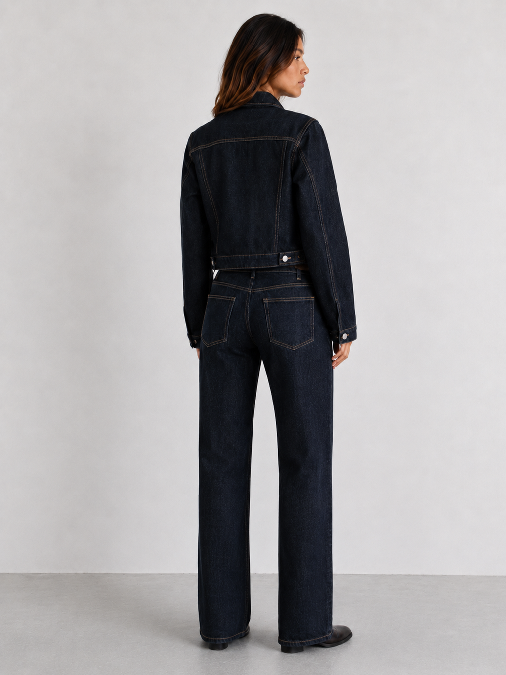 Mills Low-Rise Straight Leg Denim