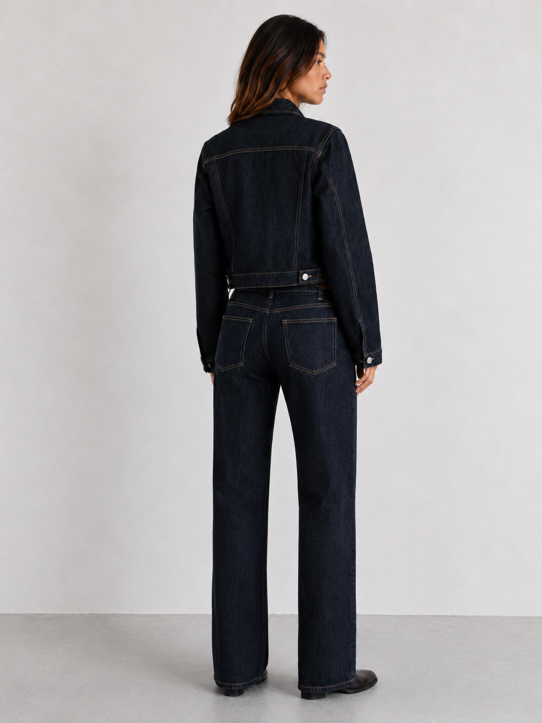 Mills Low-Rise Straight Leg Denim