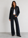 Mills Low-Rise Straight Leg Denim