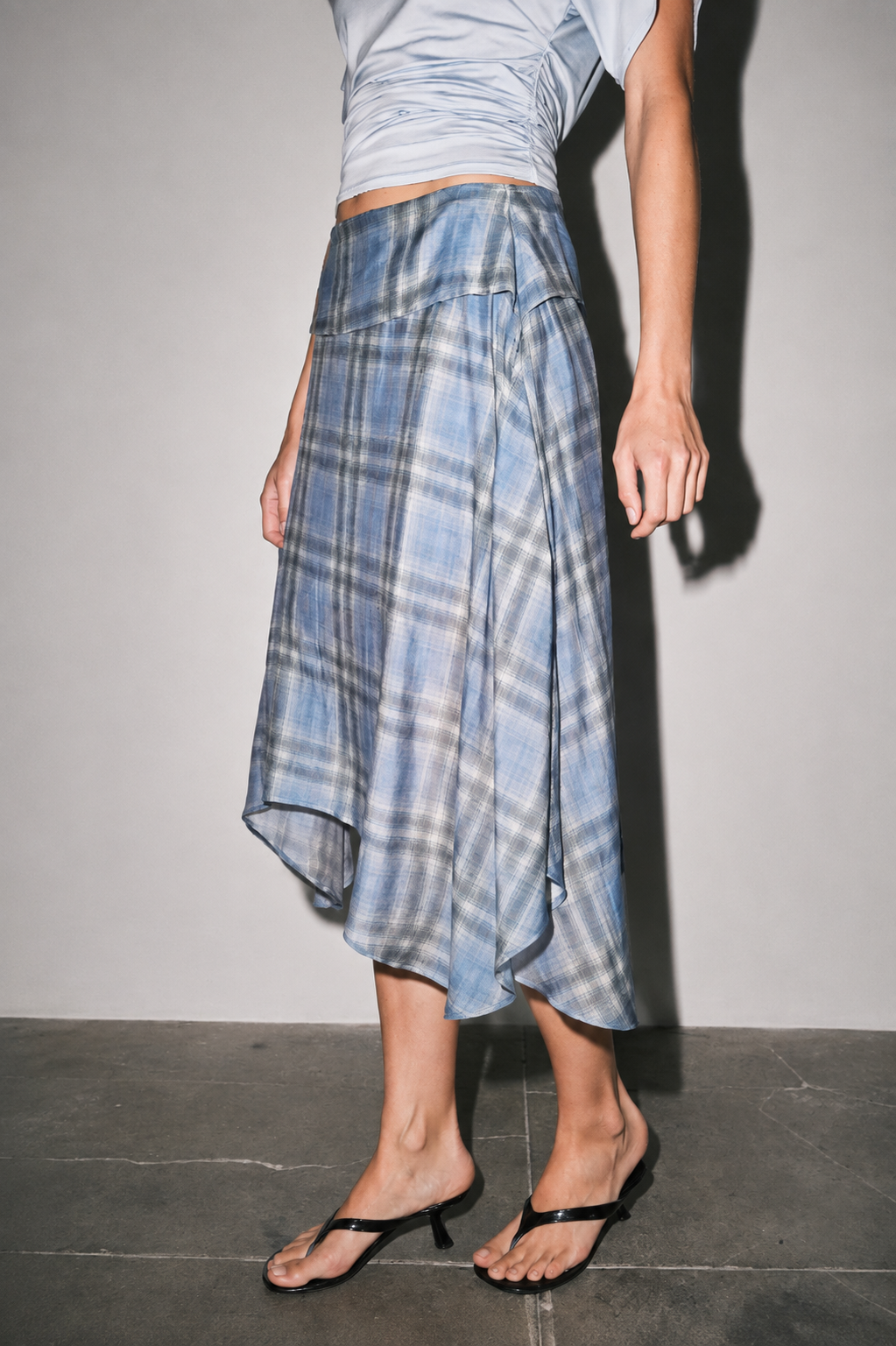 Emily Asymmetric Midi Skirt