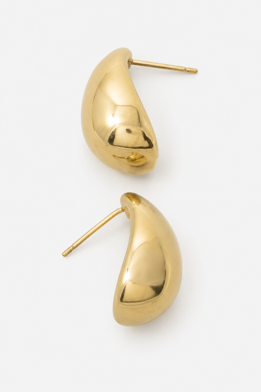 Teardrop Pebble Stud Earrings