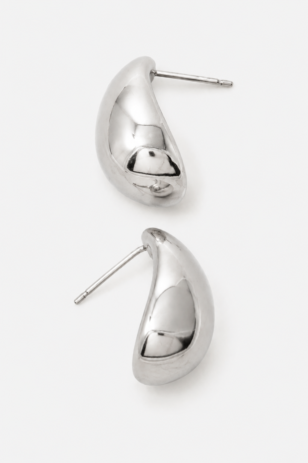 Teardrop Pebble Stud Earrings
