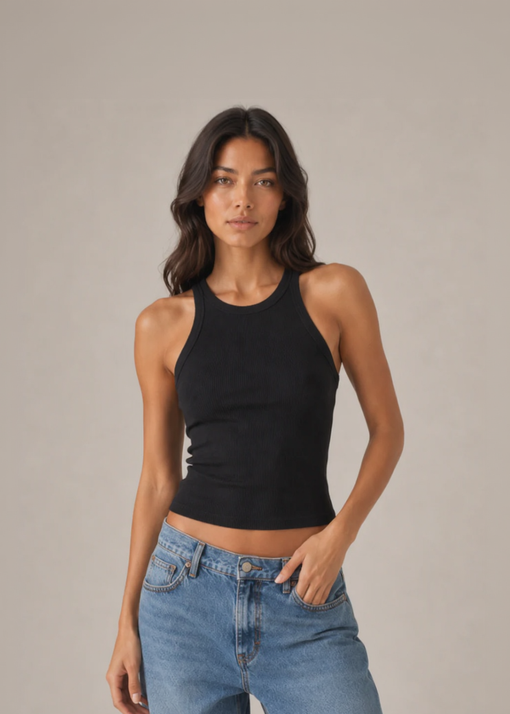 Lorana Scoop Neck Tank