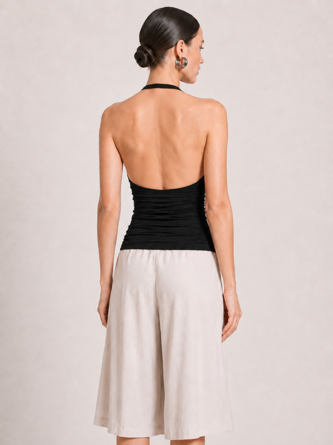 Helena Ruched Halter Top