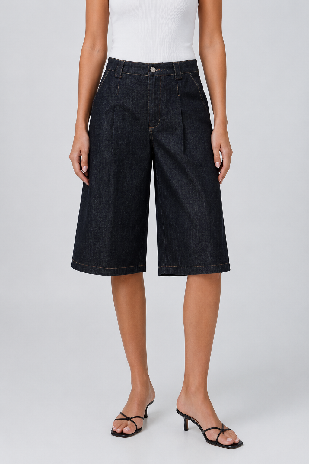 High Rise Pleated Shorts