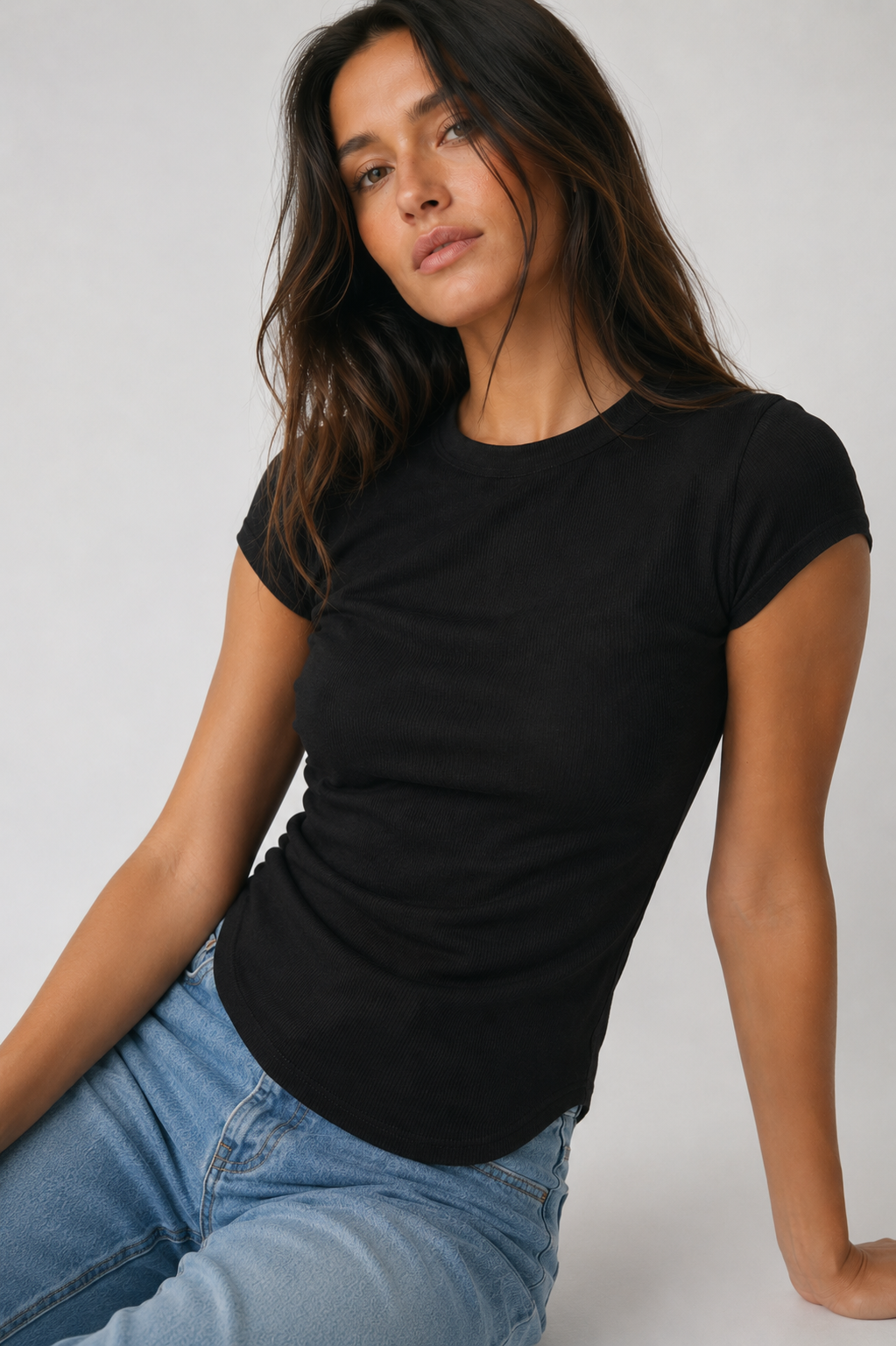 Serena Ribbed Cap Sleeve Top
