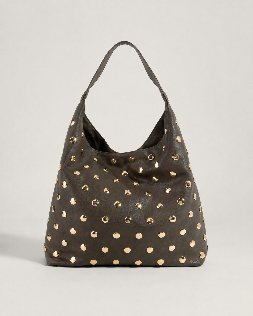 Studded Leather Handbag