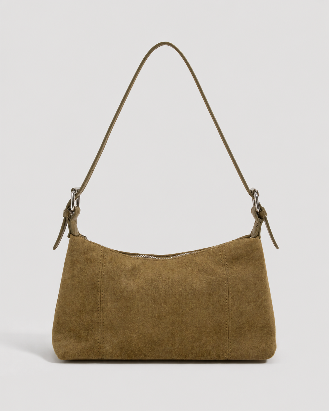 Suede Rectangle Shoulder Bag