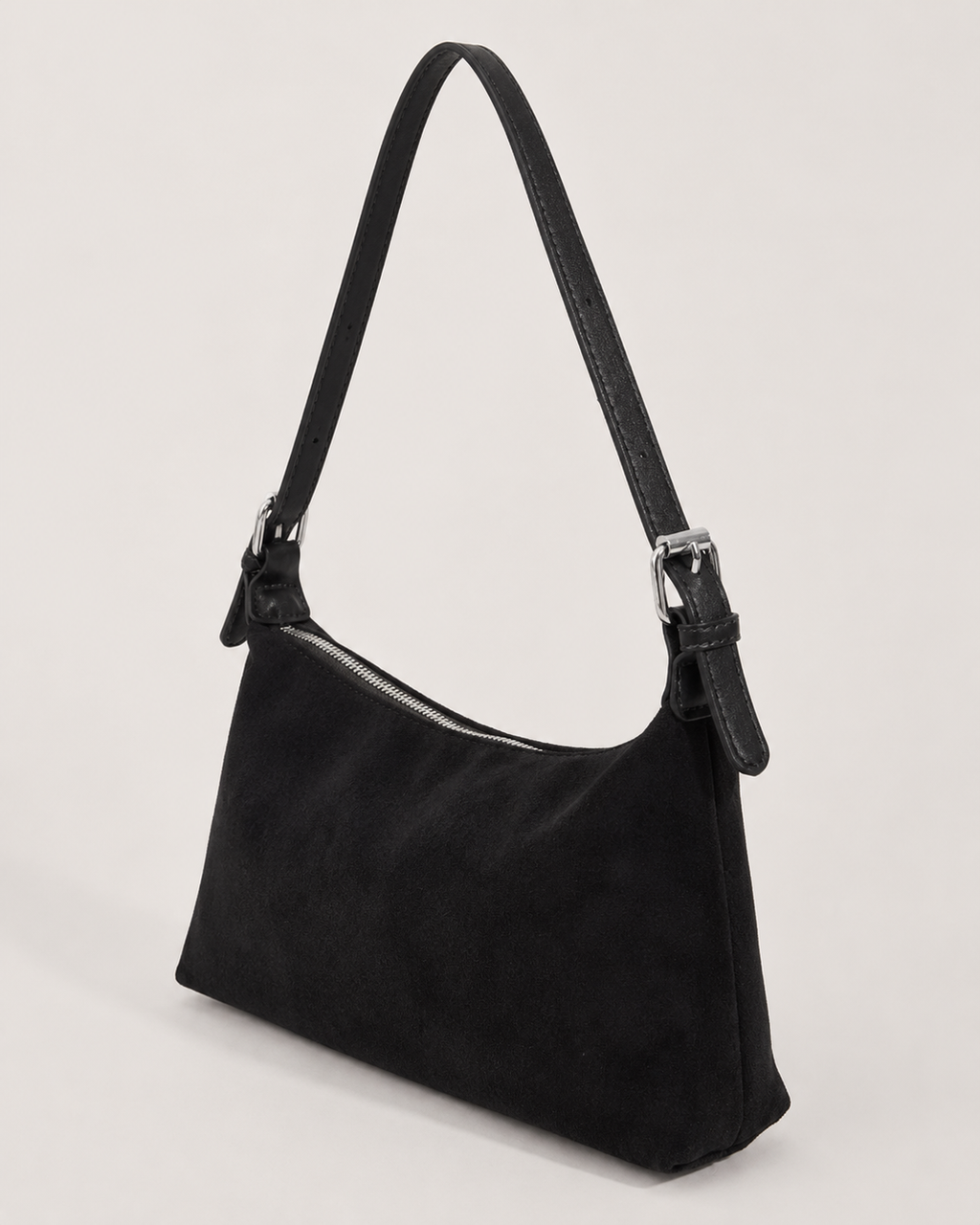 Suede Rectangle Shoulder Bag