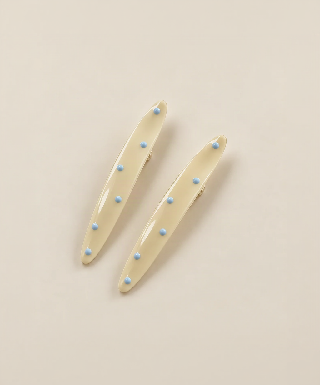 Mini Polka Dot Clips