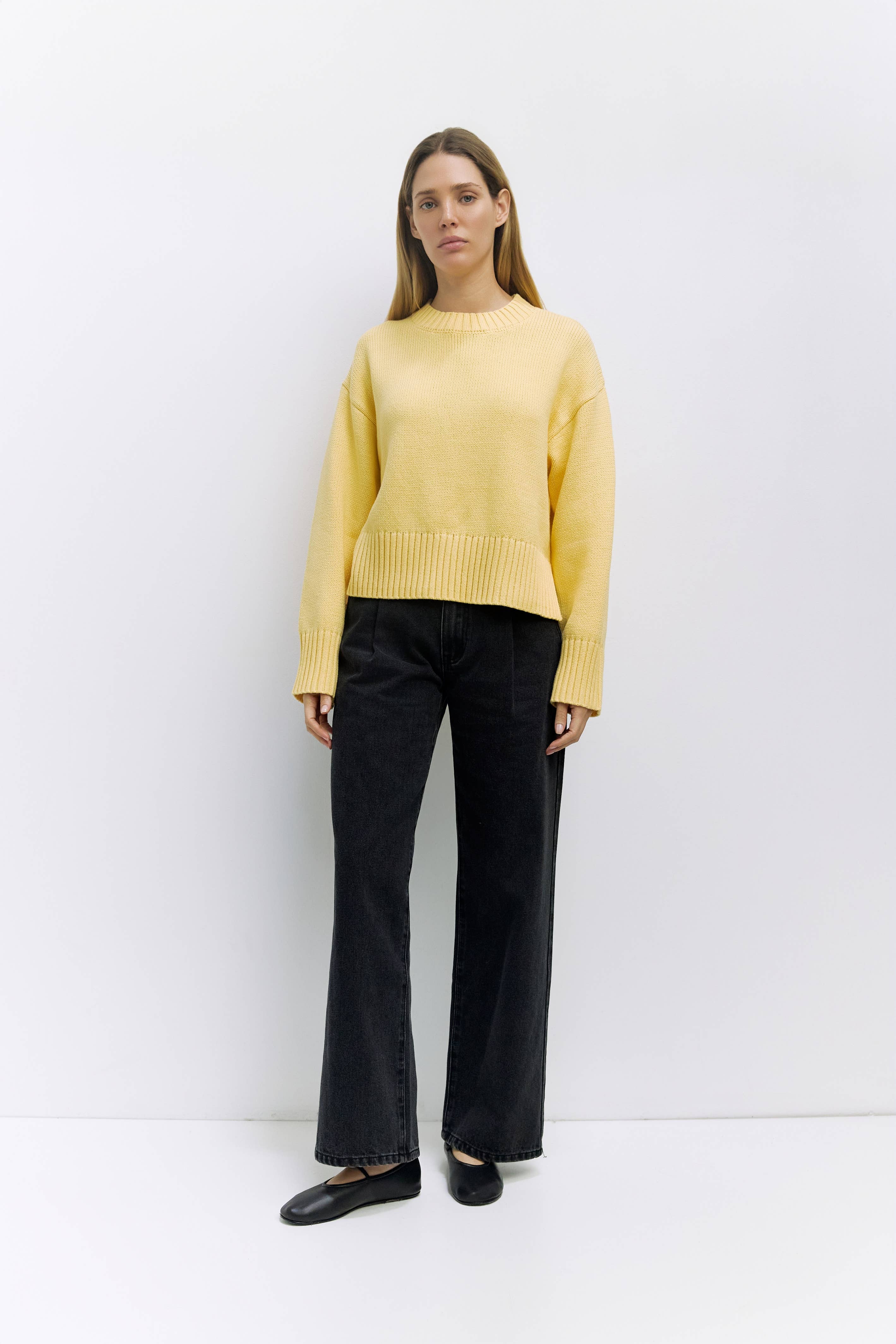 The Asher Oversized Cropped Sweater