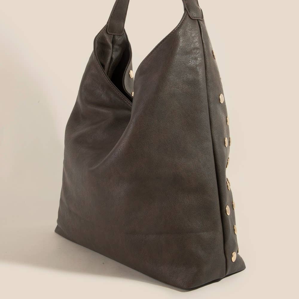 Studded Leather Handbag