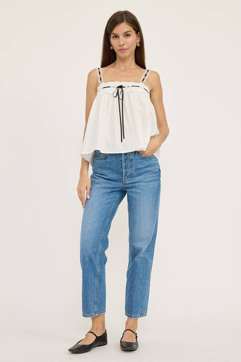 Laced Trim Blouse