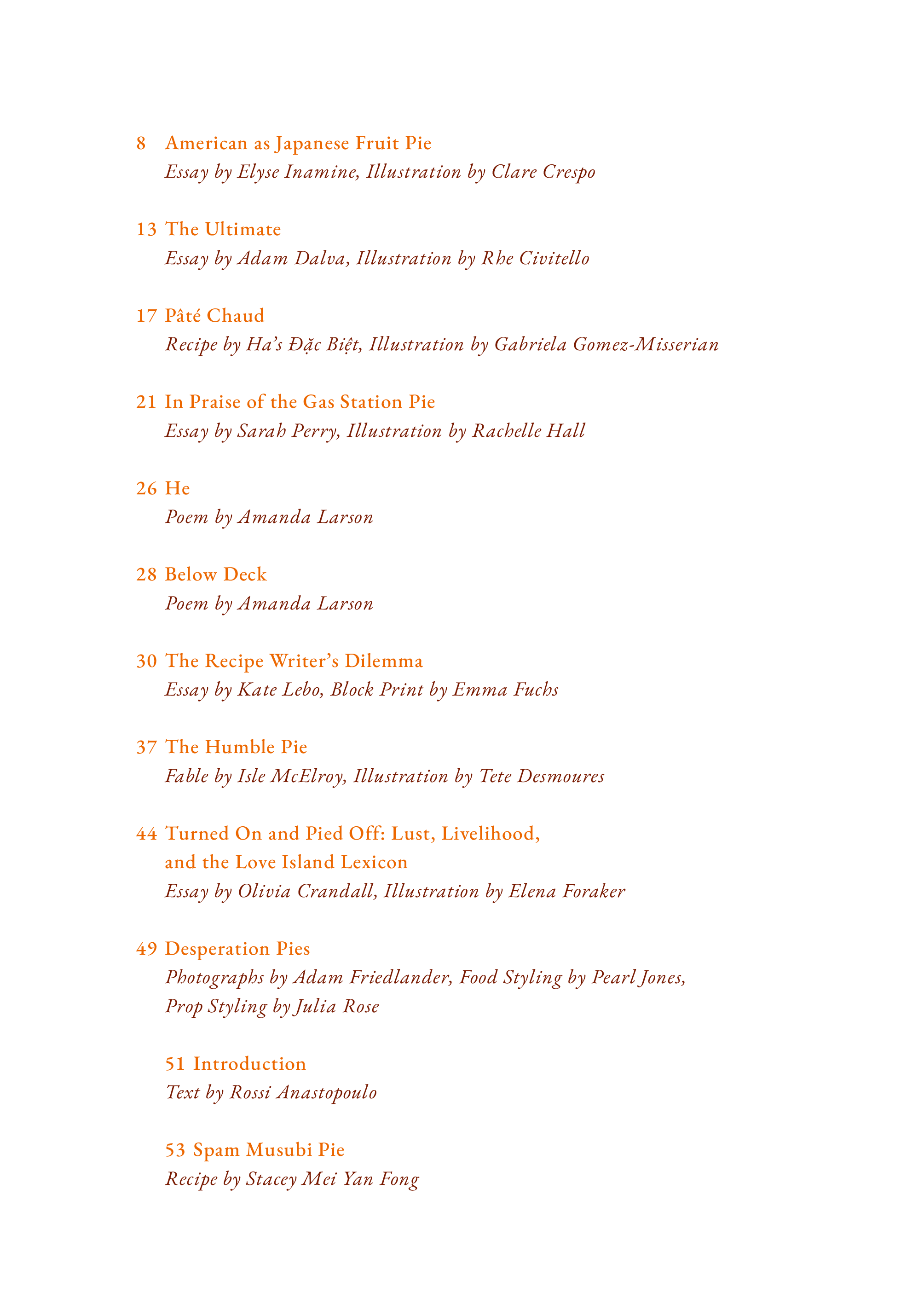 Volume 3: Humble Pie