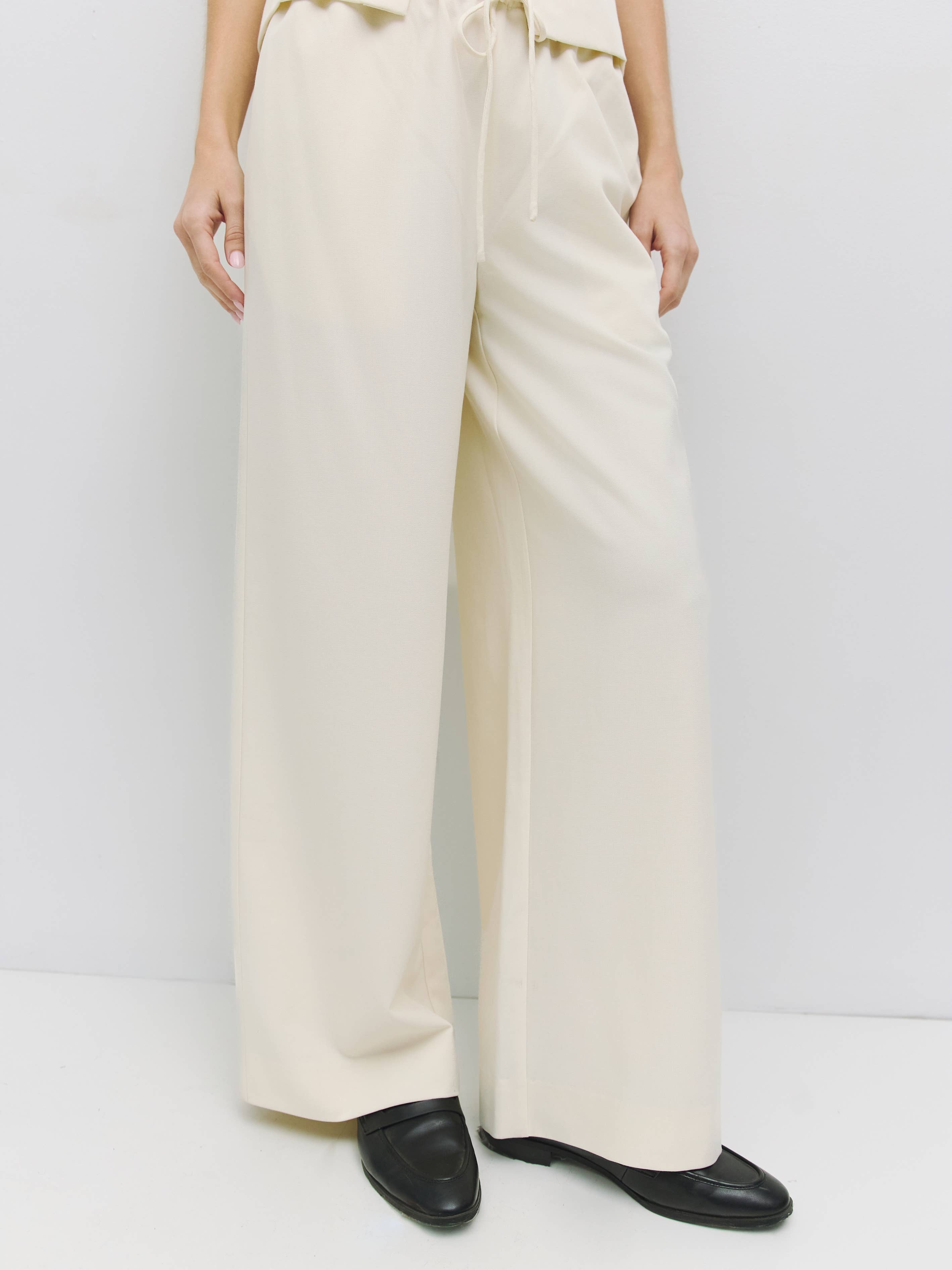 Vera Drawstring Wide Leg Pants