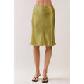 Bias Cut Satin Skirt