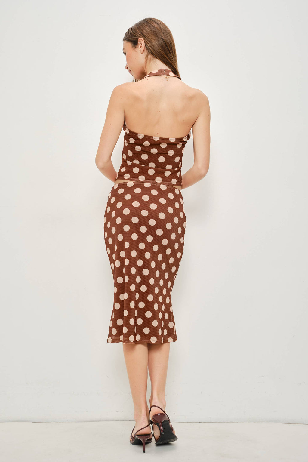 Anna Polka Dot Halter Top