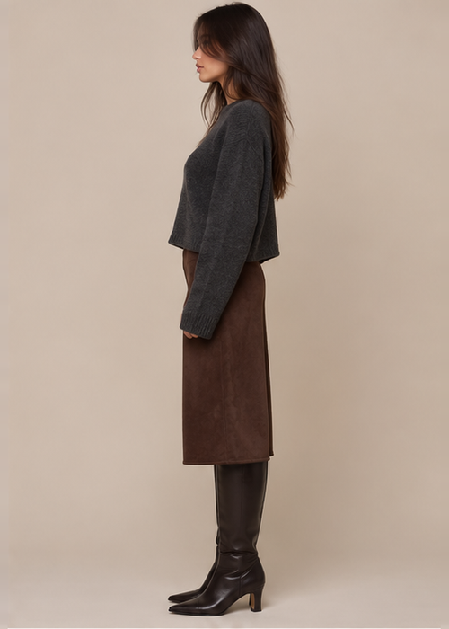 Shelly Suede Culotte Pants