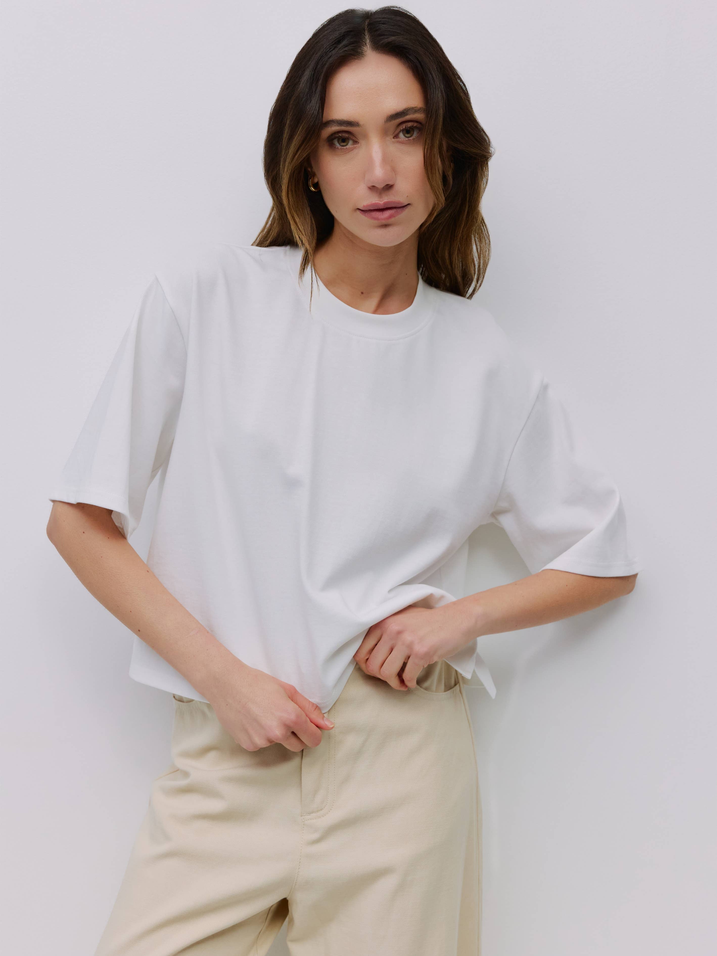 Daphne Cotton Elbow Tee