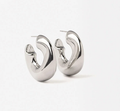 Wave Puffy Hoop Earrings