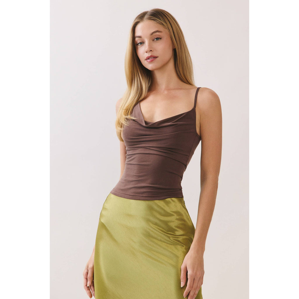 Asymmetrical Drape Knit Top