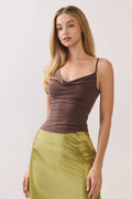 Asymmetrical Drape Knit Top