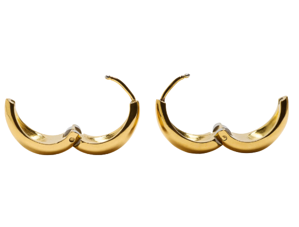 MayMay Tear Drop Hinge Hoop Earrings