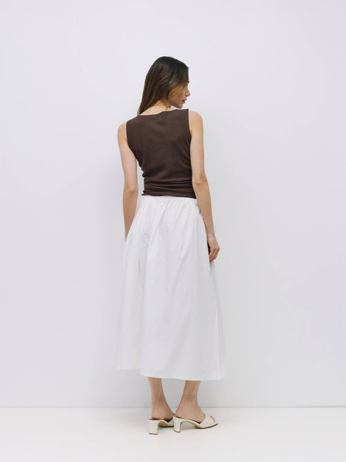 Kiana Side Tie Midi Skirt