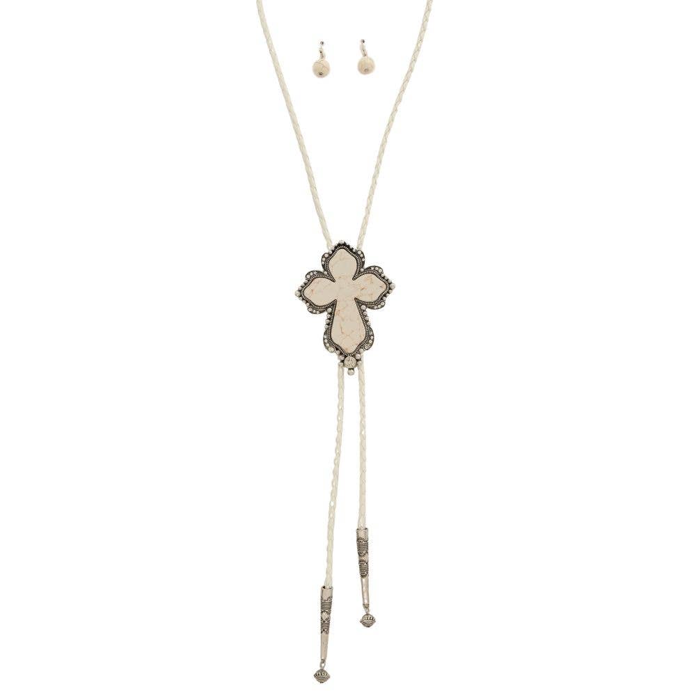 Cross Bolo Tie