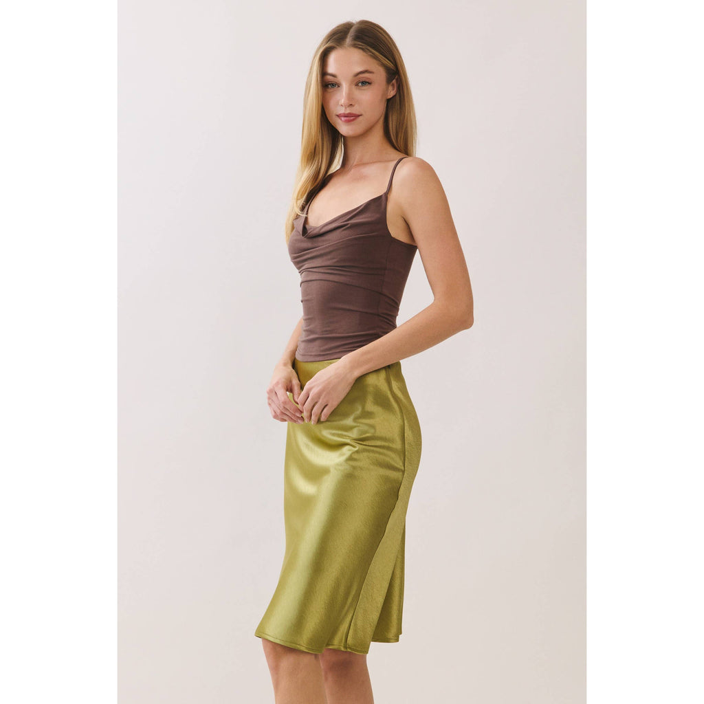 Asymmetrical Drape Knit Top