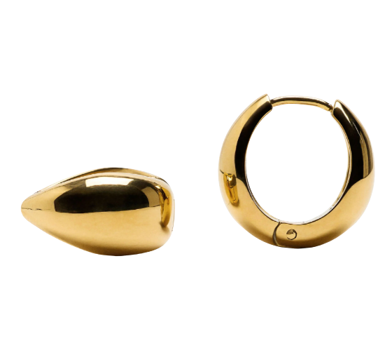 MayMay Tear Drop Hinge Hoop Earrings