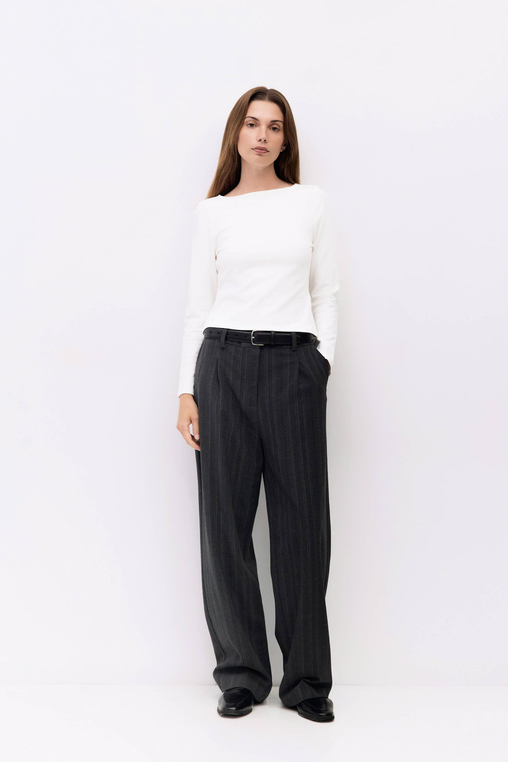 Martina Wide Neck Long Sleeve