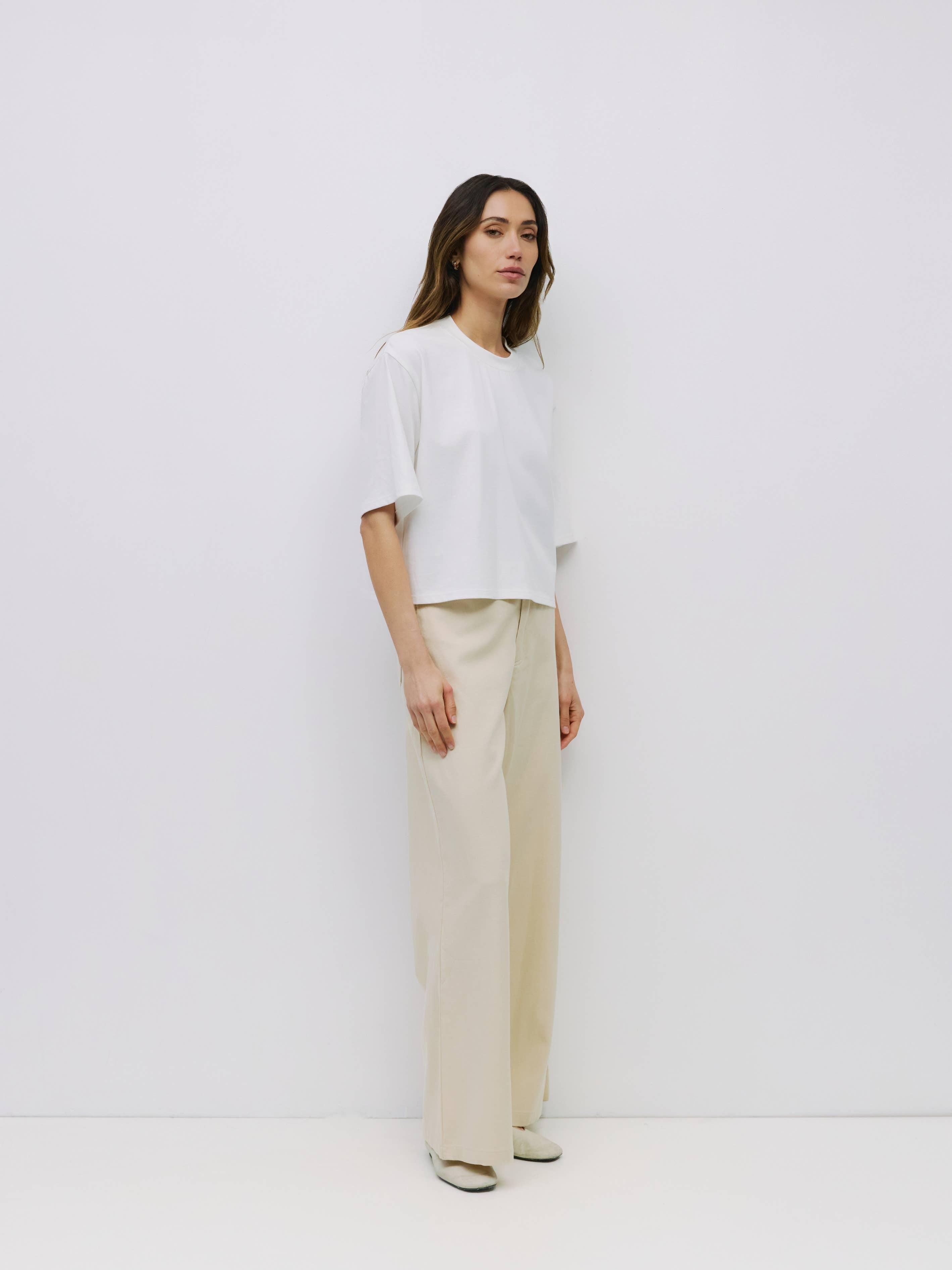 Daphne Cotton Elbow Tee