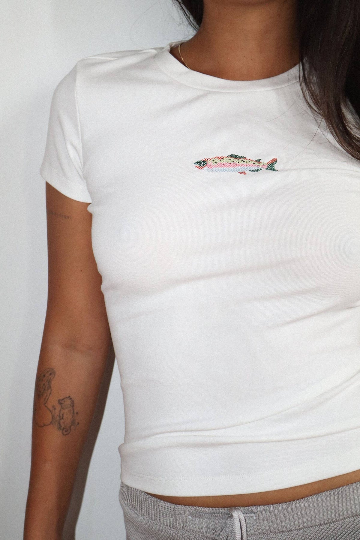 Tobi Embroidered Baby Tee