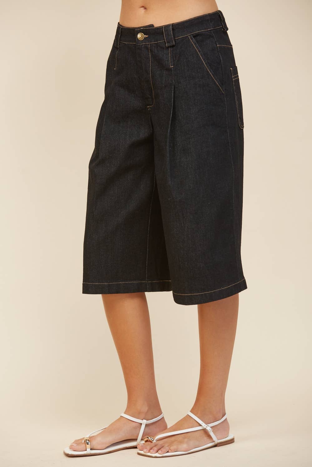 High Rise Pleated Shorts