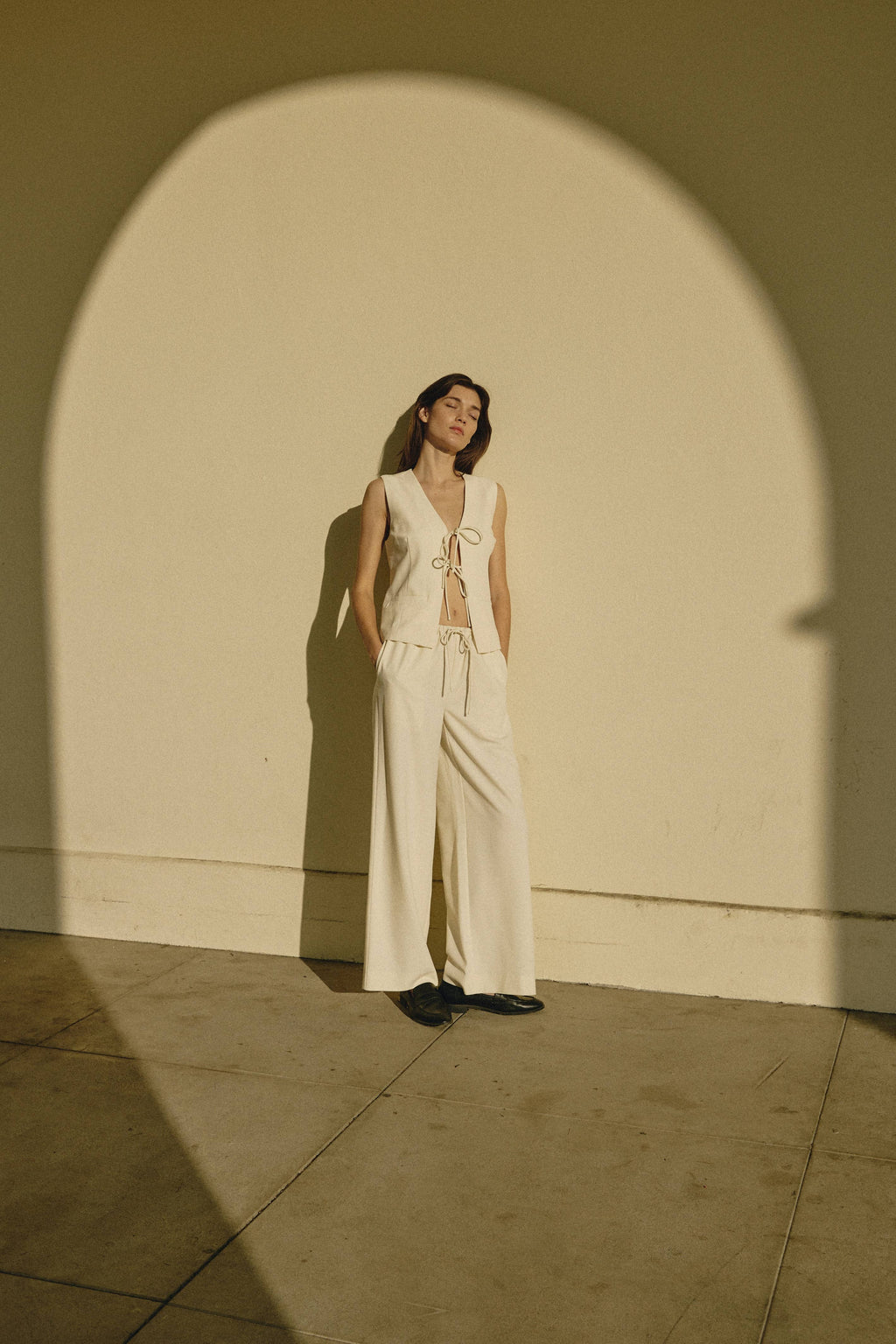 Vera Drawstring Wide Leg Pants