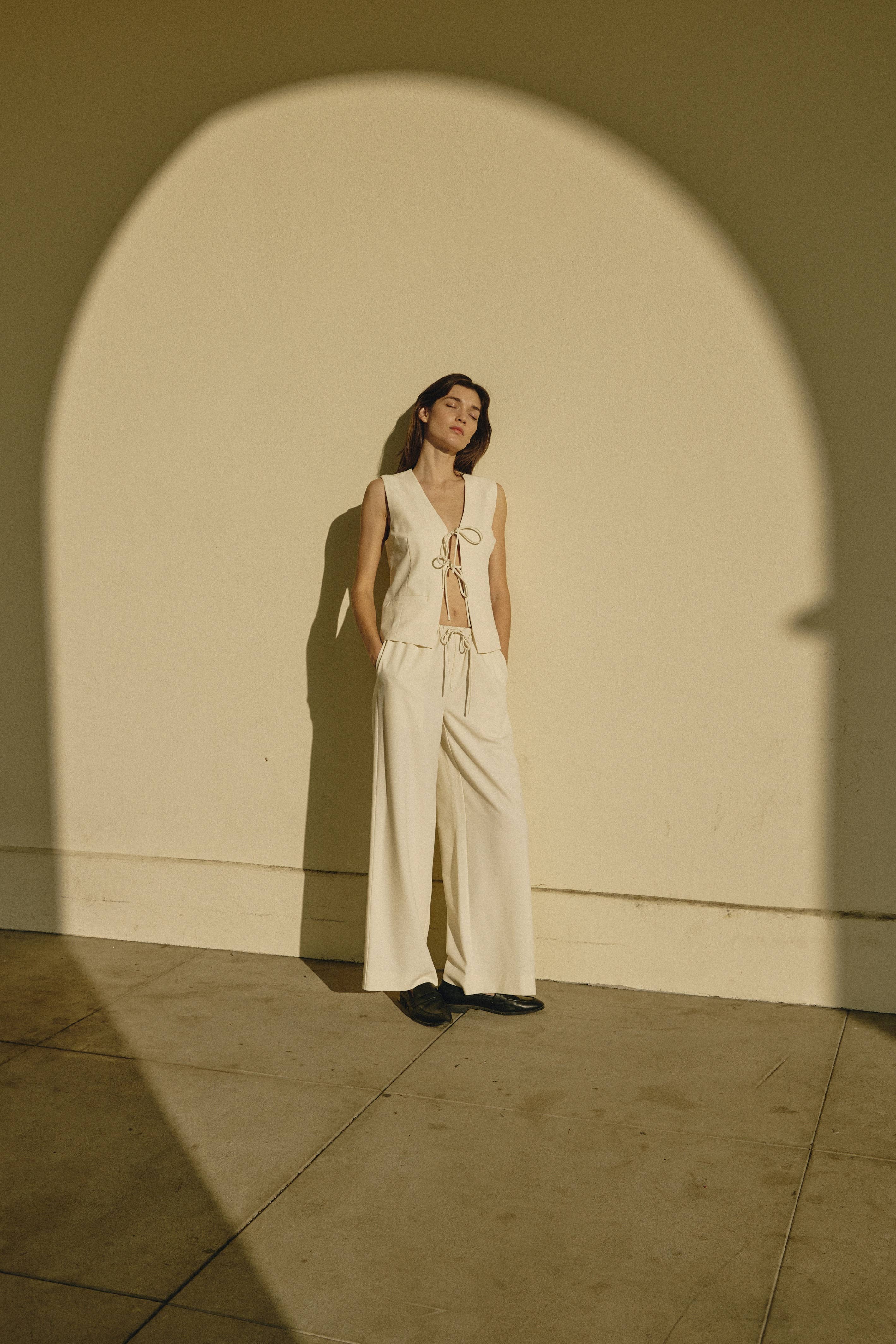 Vera Drawstring Wide Leg Pants