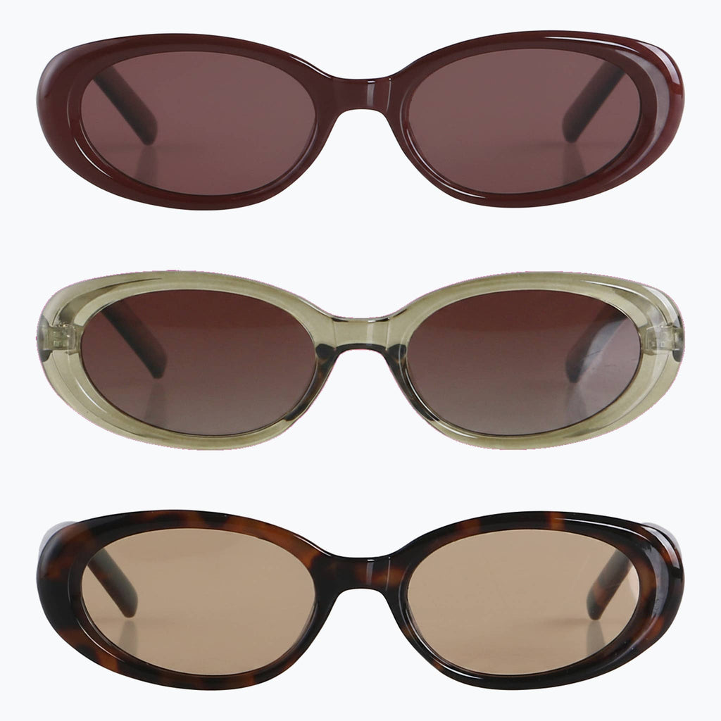 Scarlet Oval Cat-Eye Sunglasses