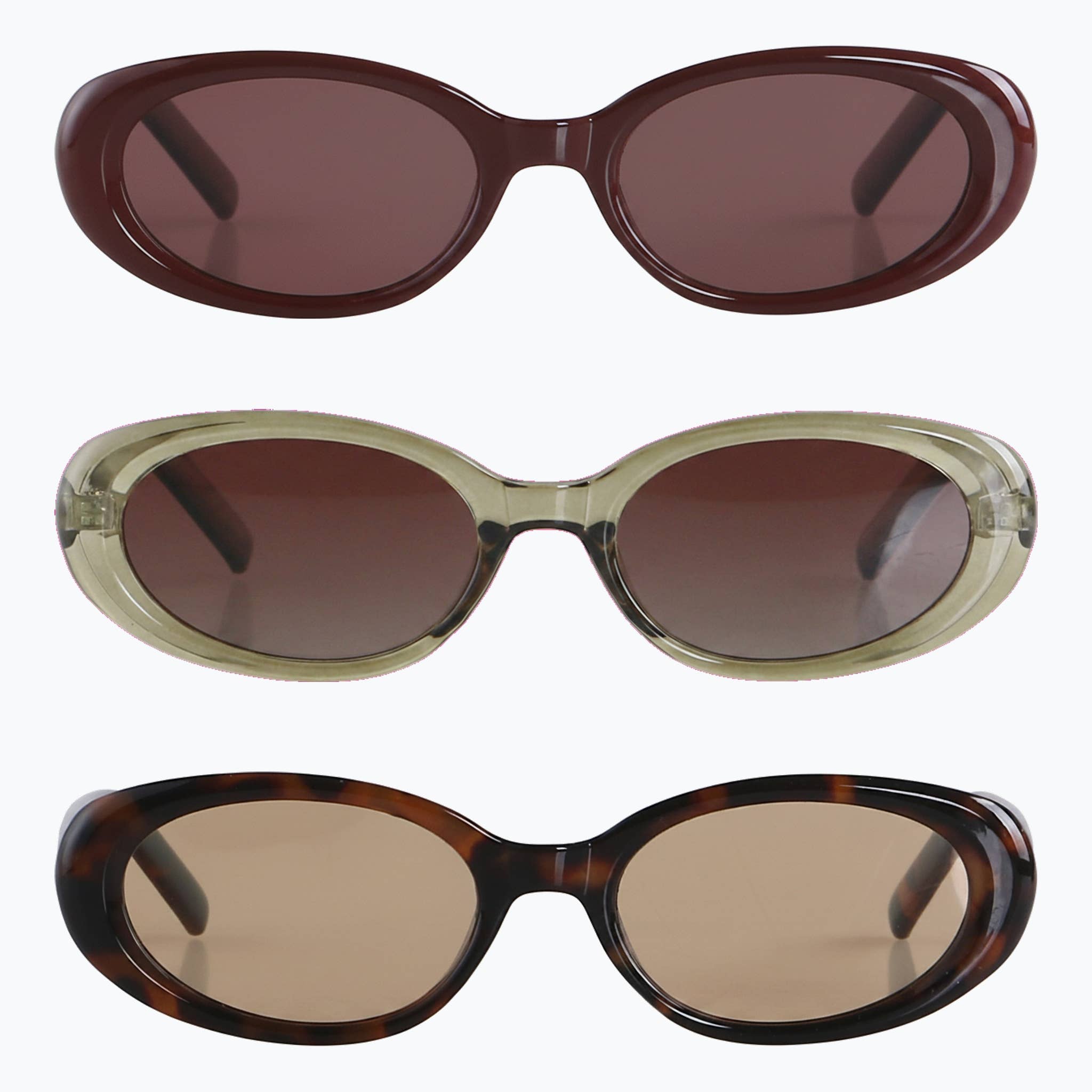 Scarlet Oval Cat-Eye Sunglasses