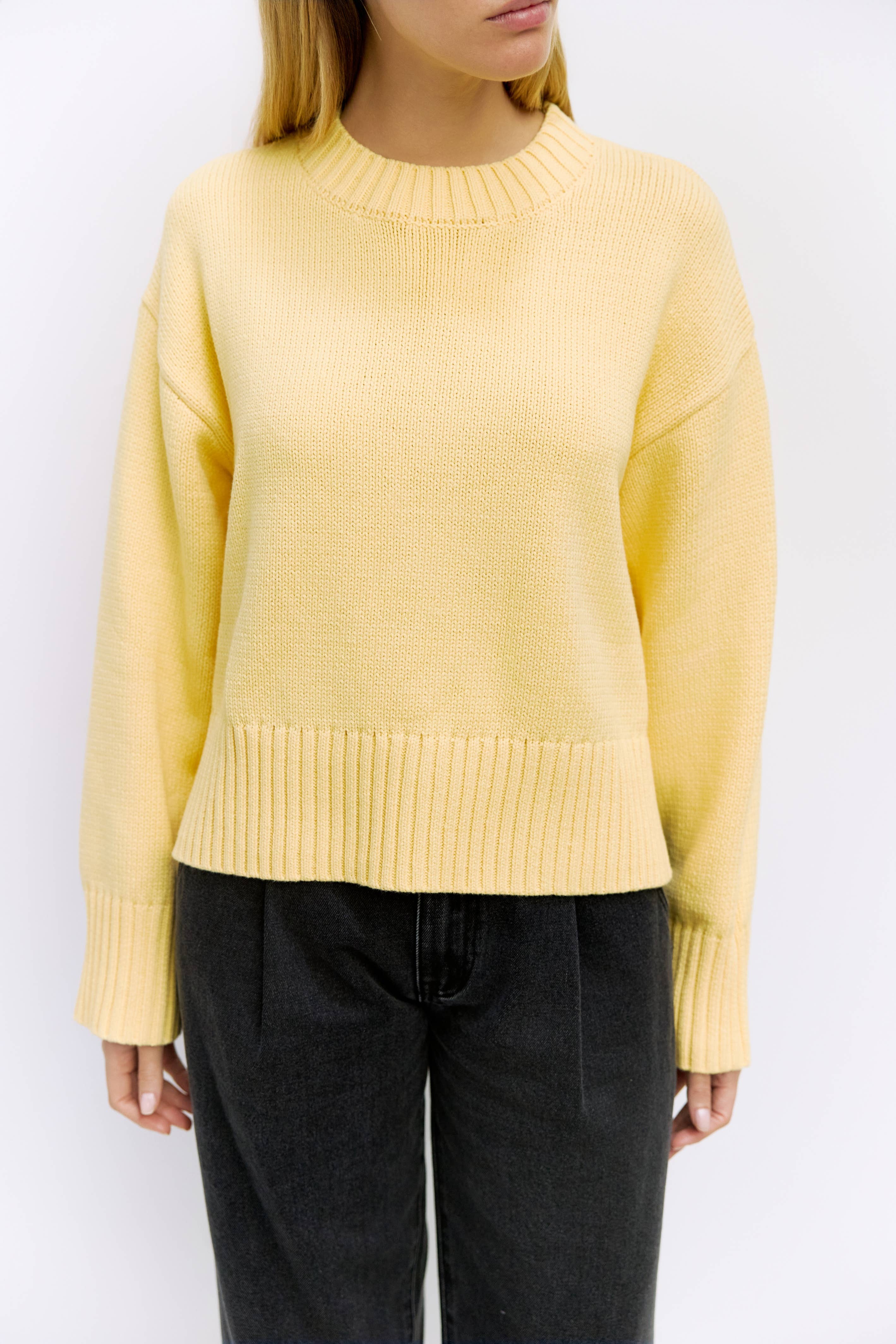 The Asher Oversized Cropped Sweater