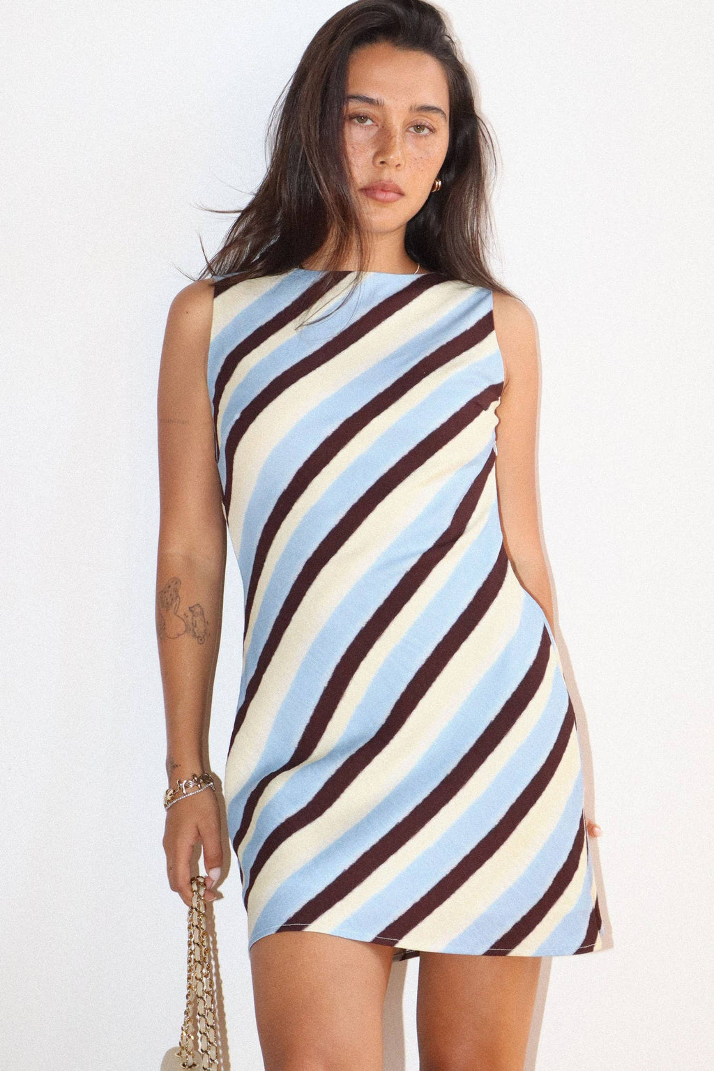 Milena Stripe Mini Dress